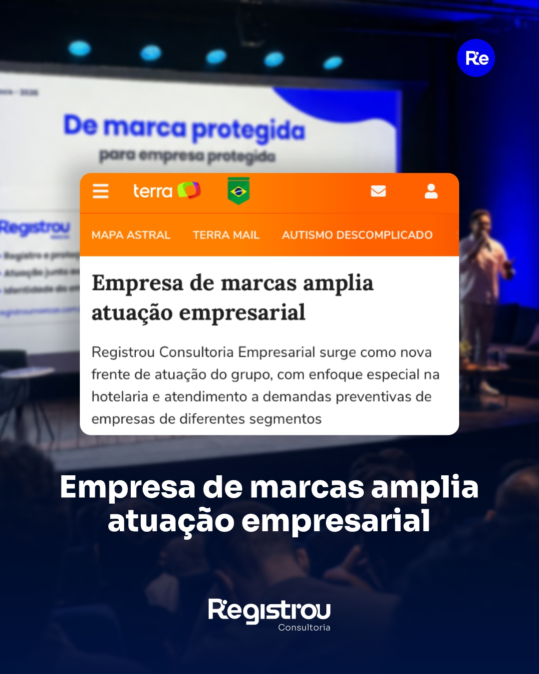 Matéria sobre a Registrou Marcas na mídia
