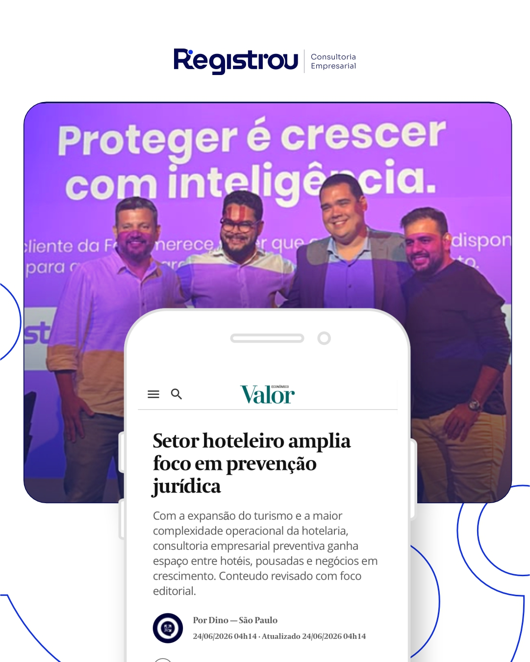 Matéria sobre a Registrou Marcas na mídia
